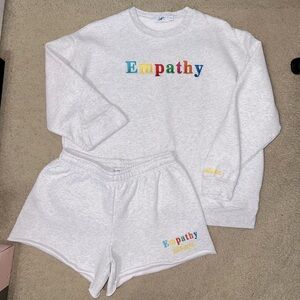 The Mayfair Group (Empathy Always) Sweatshirt & Shorts Set